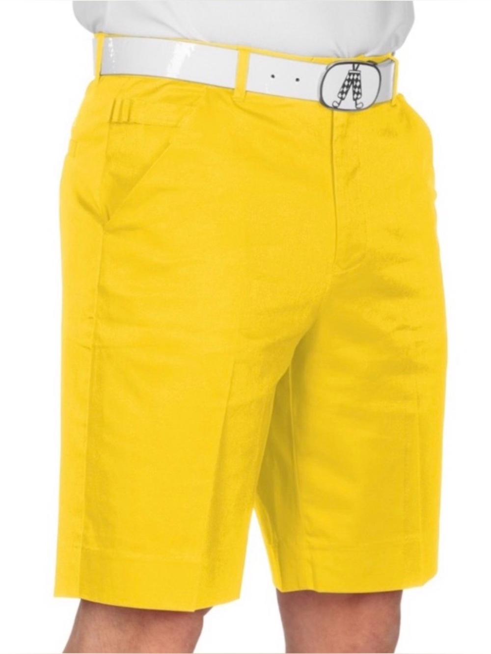 NWOT Royal and Awesome Golf Shorts Yellow 36